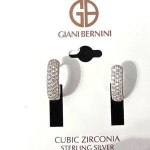 Giani Bernini Sterling Silver Cubic Zirconia Earrings NWT